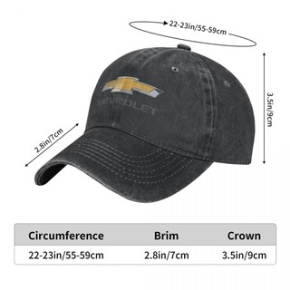 Logo Chevrolet Người Lớn Rửa Mũ Cao Bồi 100% Cotton Cong Vành Mũ Chống Nắng Đơn Giản Thường Ngày Phù Hợp Với Unisex Mũ Bóng Chày Có Thể Điều Chỉnh Nam Nữ Mũ Cũ