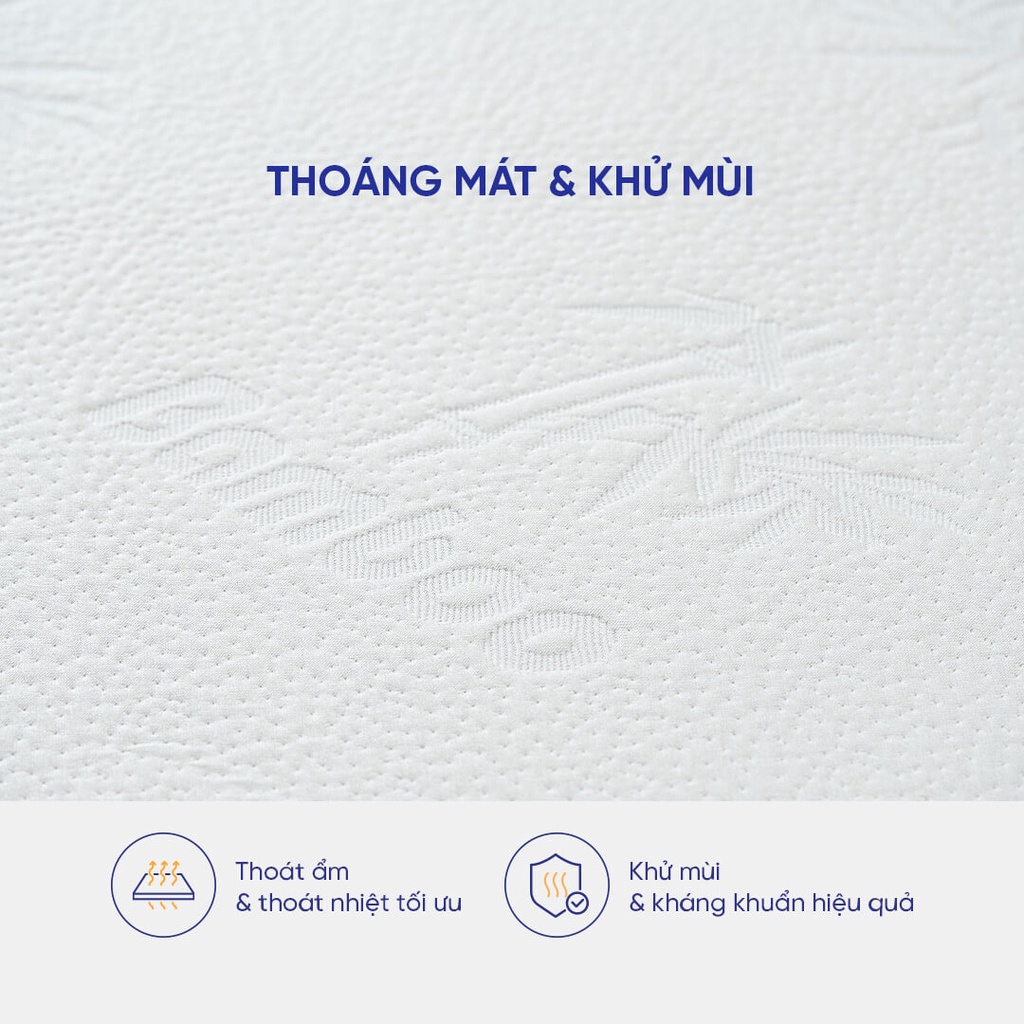 Bảo vệ nệm Doona Bamboo 30cm chống bụi bẩn nấm mốc, khử mùi thoáng khí, thoát nhiệt tối ưu