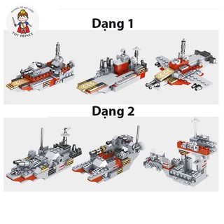 ĐỒ CHƠI LẮP RÁP PHÁT TRIỂN TRÍ TUỆ MÔ HÌNH TÀU CHIẾN HẠM CẢNH SÁT BIỂN ROBOT TÀU CHIẾN/MÁY BAY/XE TĂNG/XE Ô TÔ 1000+CT
