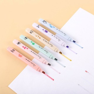 Bộ 6 Bút Lông Vuốt Mèo Màu macaron Dễ Thương