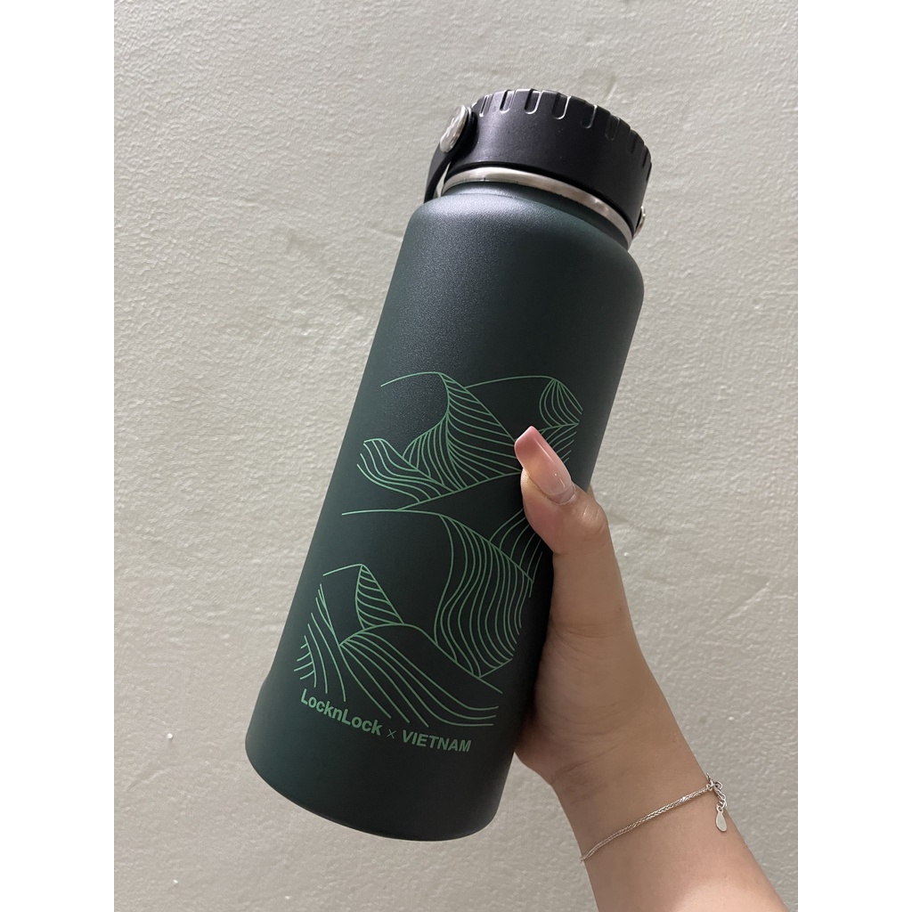 Bình giữ nhiệt LocknLock Riga Tumbler 897ml LHC4160 10 màu có khay lưới ...