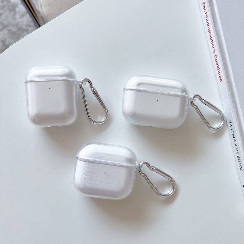 Case Airpod Vỏ Trong suốt bảo vệ bao đựng tai nghe case airpods 1 2 3 Pro- MonCase
