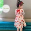 váy đũi có tay quả dâu siêu xinh cho bé gái 6-16kg, váy cộc tay mẫu hot tream cho bé gái