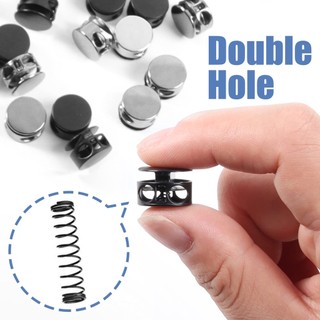 1 Khóa Dây Giày / Túi Xách Hai Lỗ Bằng Kim Loại Có Thể Điều Chỉnh DIY