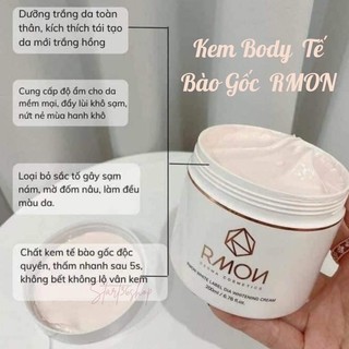 Kem dưỡng trắng da body Rmon nâng tone tức thì, trắng hồng rạng rỡ, không lộ vân kem 50ml