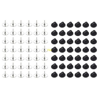 Set 50 Ghim Cà Vạt Trơn Bằng Cao Su Hình Bướm