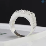 Nhẫn nam bạc bản vuông đính đá NNA0367 - Trang Sức TNJ — ảnh 4