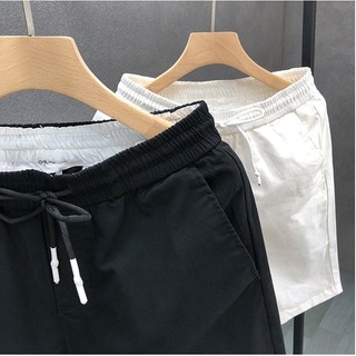 Quần Short Hè Ngắn Phối Dây Trơn Bassic, Phong Cách Nam Nữ Mềm Mịn Lịch Sự