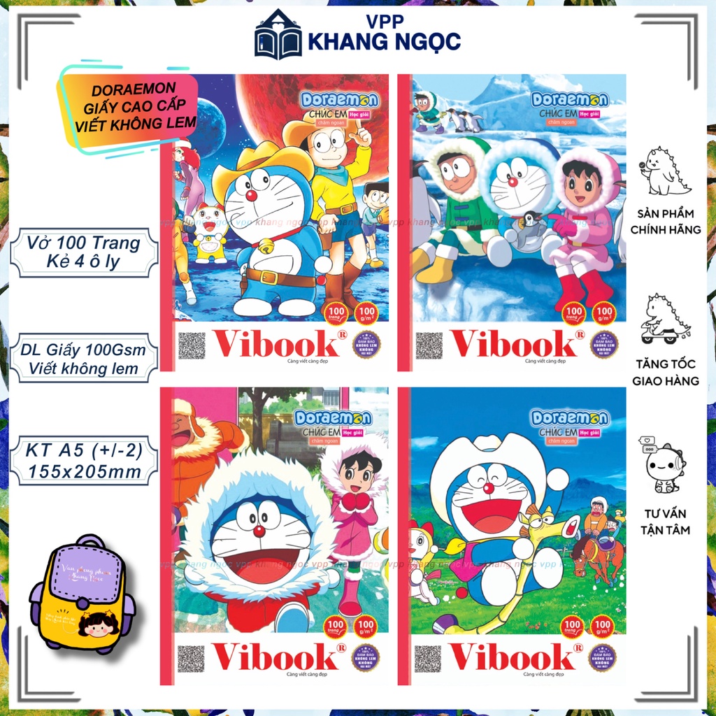 Lốc 5 Quyển Tập Học Sinh 4 Ô Li 100 trang Vĩnh Tiến (Vibook) - Vở ...