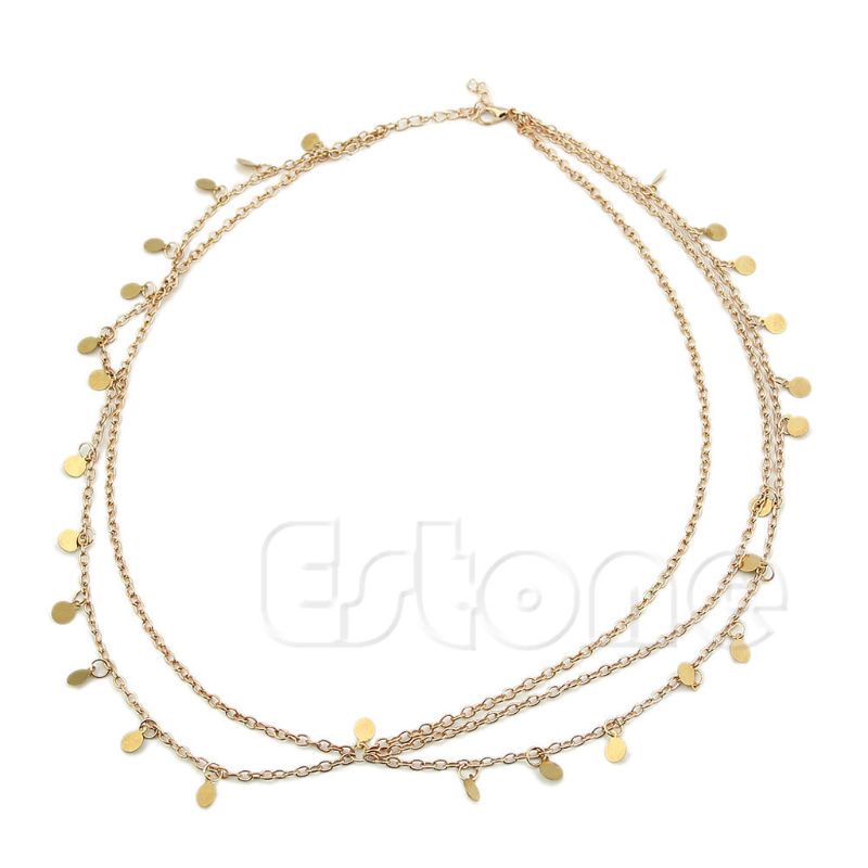 Wellb Bohemian Thời Trang Nữ Kim Loại Cho Dây Xích Đầu Trang Sức Băng Đô Cho Đầu Tóc
