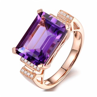 ♥Set 7 Nhẫn Đính Đá Thạch Anh Tím Sang Trọng