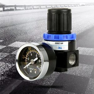 OXXGGKAO AR2000 G1 4 Máy Nén Điều Khiển Giảm Áp Lực Mini Khí Nén Điều Khiển Điều Trị-Vũ Van Có Đồng Hồ Đo Fi