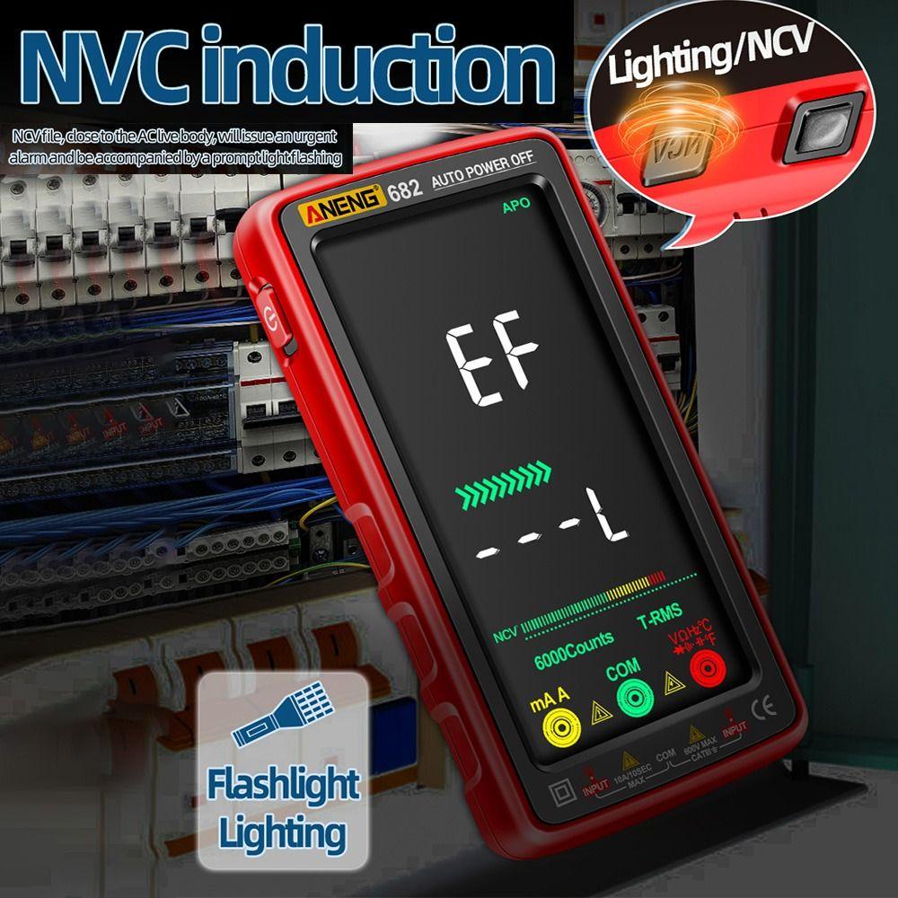 NOTE1 AC / DC Ampe kế True RMS ANENG 681 682 Máy kiểm tra điện áp chính xác cao