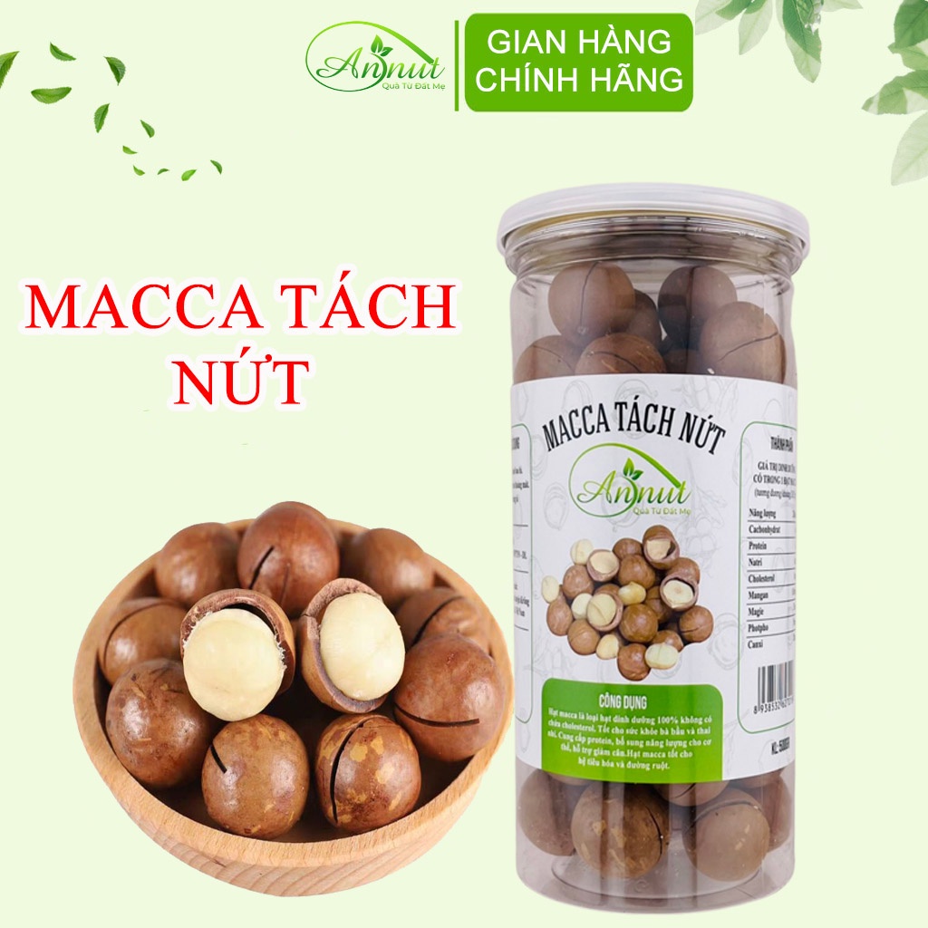 Hạt Macca Nứt Vỏ Tây Nguyên Thượng Hạng Annut Thơm Ngon,Giòn Tan, Bổ ...