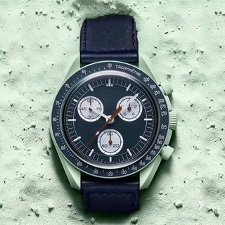 Đồng hồ nam Chất lượng cao Bioceramic Planet Moon Watch Chức năng đầy đủ Đồng hồ chuyển động Quarz Chronograph Đồng hồ đeo tay Dây da phát sáng chống nước Đồng hồ đeo tay có hộp