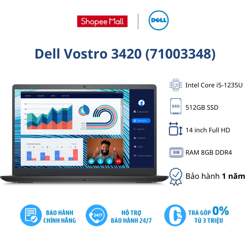 DELL VOSTRO 14 V5459C P68G001 giá tốt Tháng 12, 2023 | Mua ngay