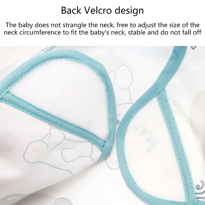 Tạp dề trẻ em mặt trăng Yếm cho bé Yếm ăn chống lộn xộn Smock Khăn trải bàn ghế cao 2 trong 1