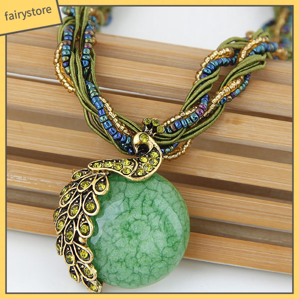 [Fairy1] Vòng cổ Cổ Điển Màu Sáng Phong Cách Bohemian Cổ Điển Tinh Tế Cho Cuộc Sống Hàng Ngày