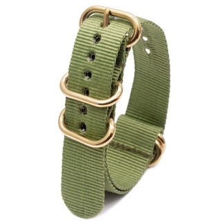 Dây Đeo Đồng Hồ Bằng Vải Nylon Dệt Có Khóa Vàng 18mm 20mm 22mm 24mm
