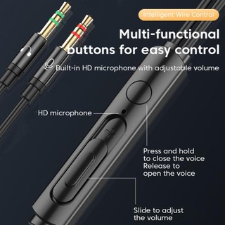 Tai Nghe Nhét Tai Jack 3.5MM Dài 2M / 3M Có Micro Chuyên Dụng Cho Máy Tính