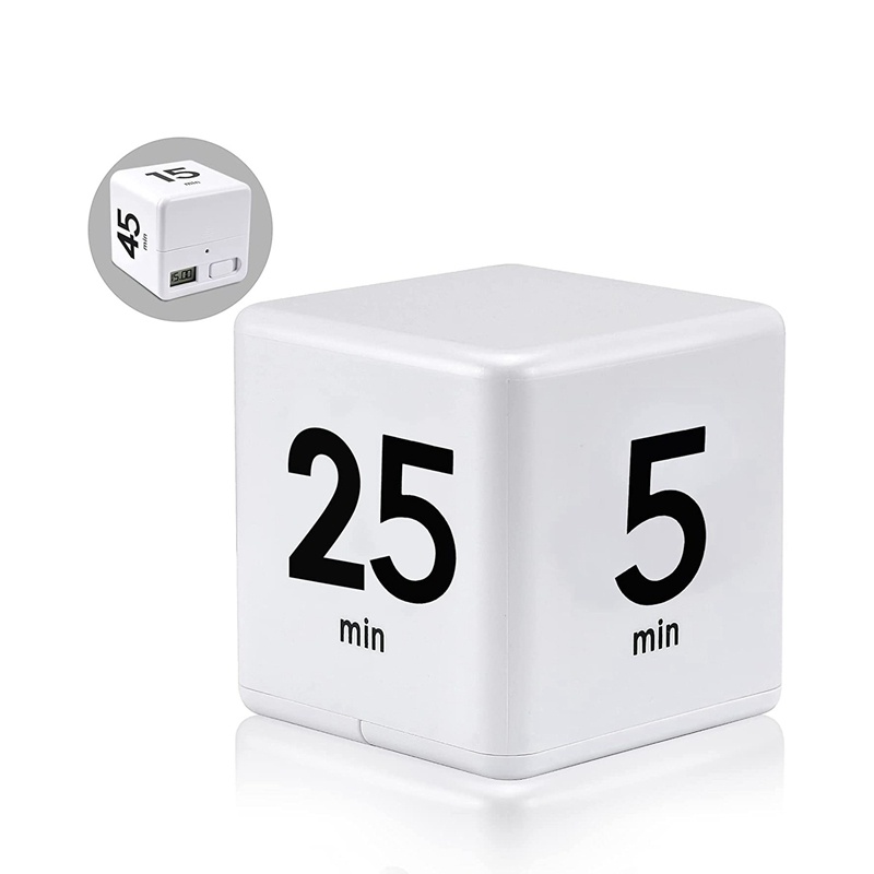 Cube Hẹn Giờ Nhà Bếp Hẹn Giờ Quản Lý Thời Gian Hẹn Giờ Cảm Biến Trọng Lực Lật Để Quản Lý Thời Gian Và Đếm Ngược 25-5-45-15 Phút