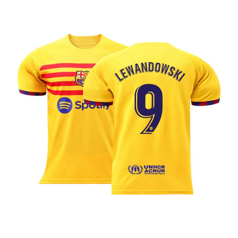 Đồng Phục Bóng Đá Barça Away Season 2022-2023, jersey Lewandowski &amp; Pedri, Phù Hợp Mọi Kích Cỡ