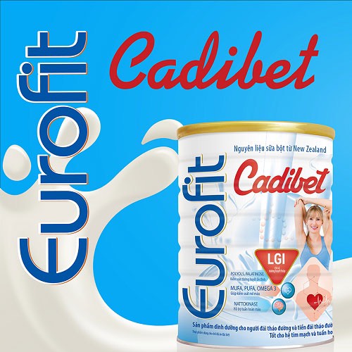 Sữa bột EUROFIT CADIBET 900G - dinh dưỡng chuyên biệt dành cho người tiểu đường