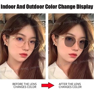 Kính máy tính kim loại chống bức xạ Photochromic Kính mắt chống ánh sáng xanh cho nữ / nam