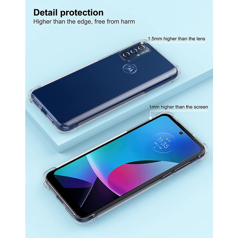 Ốp Điện Thoại TPU Gel Mềm Trong Suốt Chống Sốc Cho Motorola Moto G Play 2023 G Stylus 5G 2022 G Power 2021 G