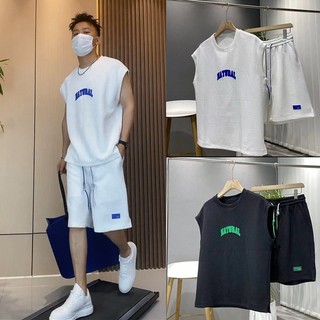 ( Hàng Mới ) Bộ Thể Thao Ba Lỗ Bóng Rổ NATURAL 2 Màu Cá Tính, Chất Cotton Khô Cấp Mềm Mịn Mát