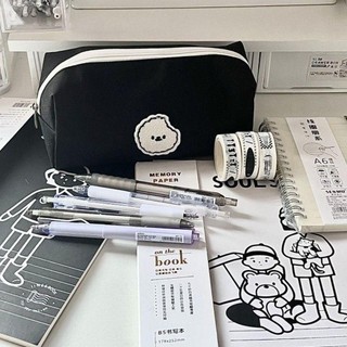 [Crush] Túi đựng bút chì Đồ dùng học sinh đa chức năng Túi đựng vải Canvas