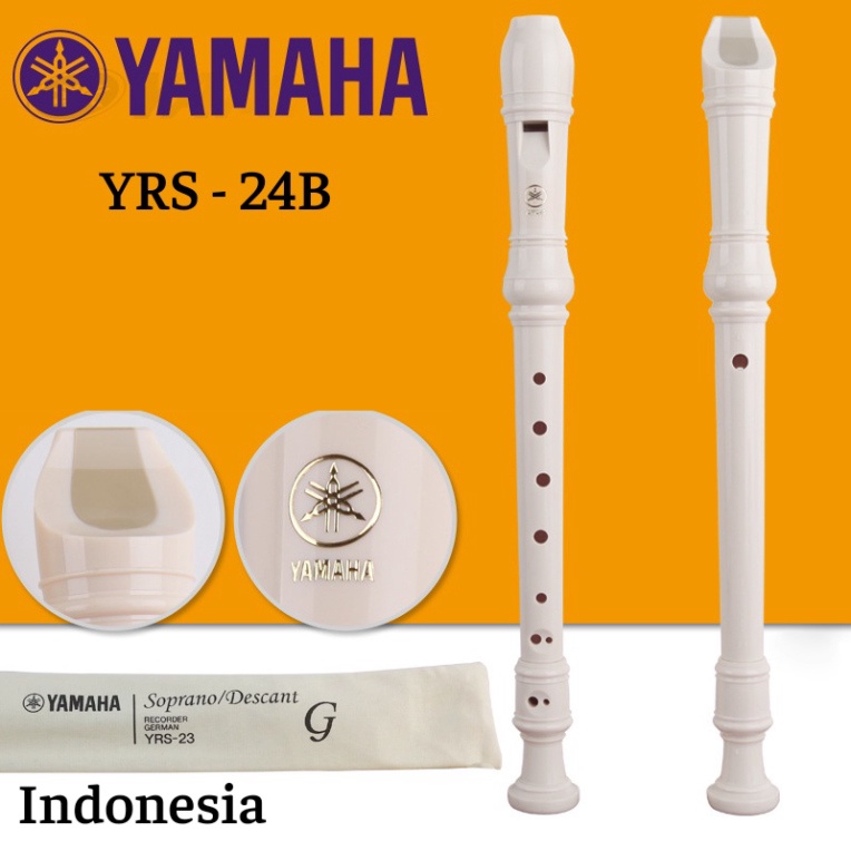 Sáo recorder YAMAHA YRS 24b, sáo 8 lỗ cho học sinh, sáo nhựa cao cấp Âm chuẩn dễ thổi Hàng