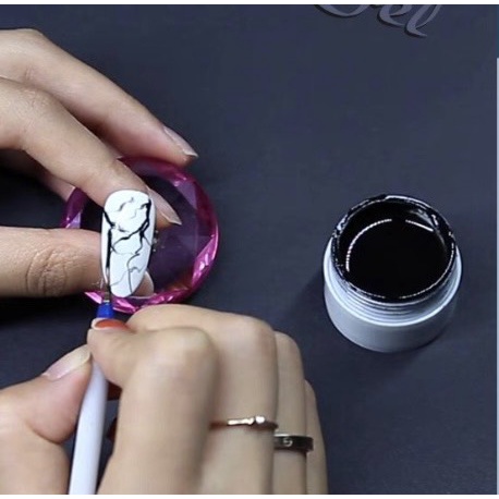 Gel in , Gel vẽ nail đen trắng siêu đặc