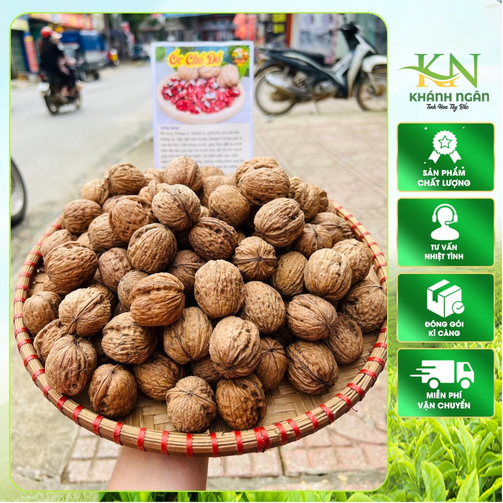 Hạt Óc Chó Đỏ Nguyên Vỏ Giàu Chất Dinh Dưỡng, Vị Tự Nhiên, Bổ Sung Vitamin Tốt Cho Sức Khỏe (500,1kg)