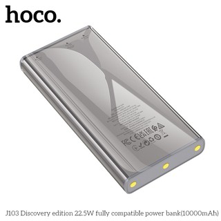 Pin dự phòng Hoco J103 10000mAh QC3.0 22.5W, PD TypeC 20W, Màn hình LCD (Xám) - Phụ Kiện Nhất Tín