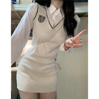 Đầm Thiết Kế Mỏng Quyến Rũ Thời Trang Mùa Hè Thu Theo Phong Cách Preppy Mới Dành Cho Nữ