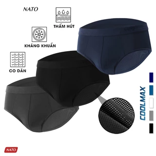 COMBO Quần Lót BRIEF Nam Vải Cotton Thun Lạnh Lưới Lỗ Cao Cấp Trơn Quần Sịp Tam Giác Xì Lip Sì NATO
