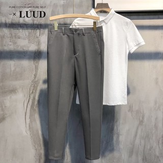 Dạo Phố Mùa Xuân Mùa Hè Màu Trơn Quần Côn Nam Anh Không Sắt Slim-fit Skinny Quần Thường Ngày Phù Hợp Với Quần Size 27-42