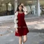 ĐẦM NHUNG TAY PHỒNG TIỂU THƯ PHỐI NƠ THỜI TRANG SANG TRỌNG , SIÊU XINH HIYU STORE