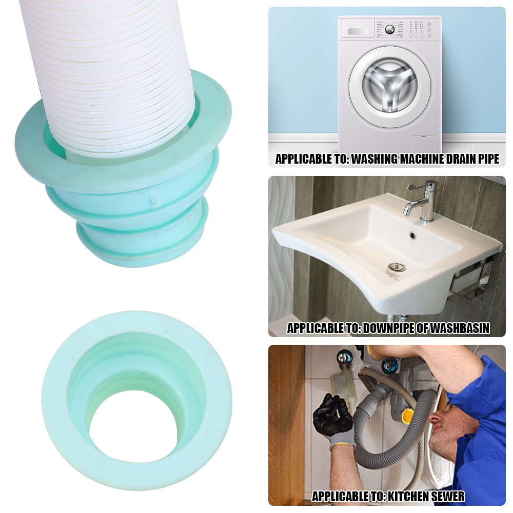 1 Vòng Chặn Lỗ Thoát Nước Máy Giặt Chống Nghẹt / Côn Trùng Chống Mùi Hôi Màu Sắc Ngẫu Nhiên