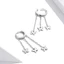 Bamoer 1 Cặp Bông Tai Bạc sterling 925 Kiểu Cổ Điển Nhiều Kiểu Dáng Thời Trang Dành Cho Nữ