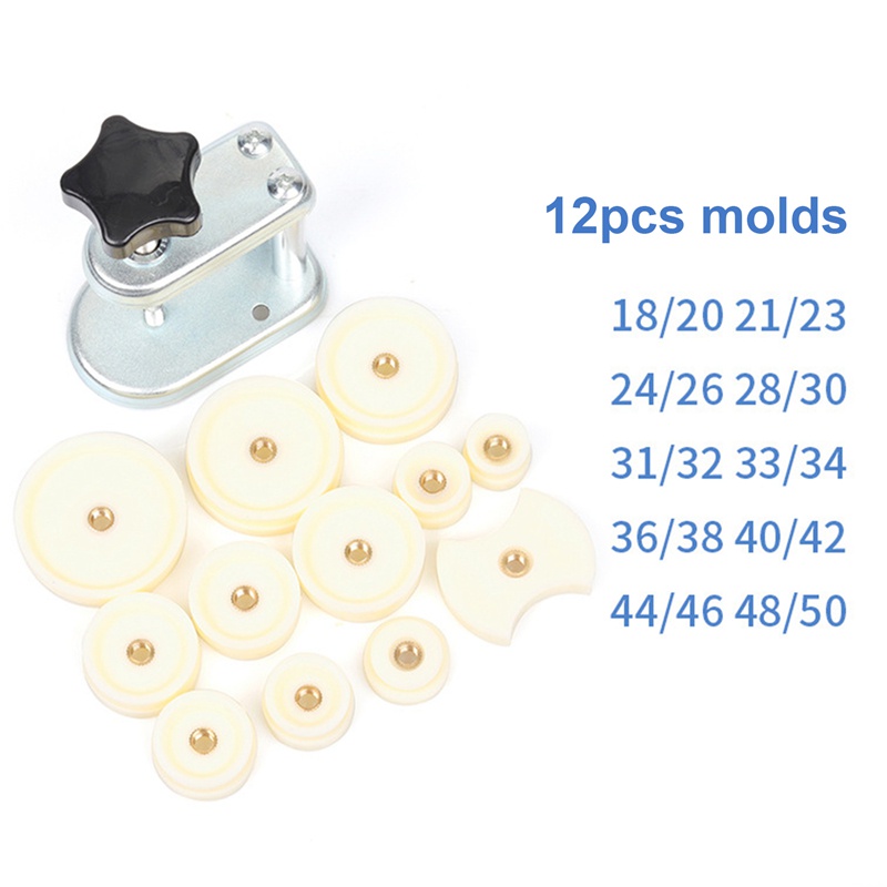 13 Mảnh Đồng Hồ Báo Chí Chết Đồng Hồ Pha Lê Mặt Trước Ốp điện thoại Nắp Vít Bấm Bấm Đóng Bộ Dụng Cụ Sửa Chữa Đồng Hồ