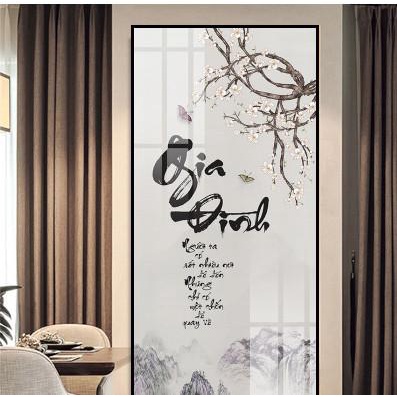 Tranh Treo Tường Cha Mẹ , Tranh Tráng Gương D40x60cm D50x75cm D60x90cm D70x110m