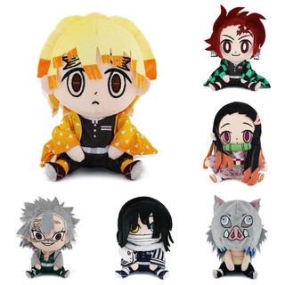 17cm Nhồi Bông Sang Trọng Động Vật Xmas Nezuko Tanjiro Giyuu Inosuke Zenitsu Demon Slayer