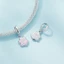 Charm bạc 925 BAMOER hình dấu chân chó mèo dùng làm trang sức DIY SCC2476-A