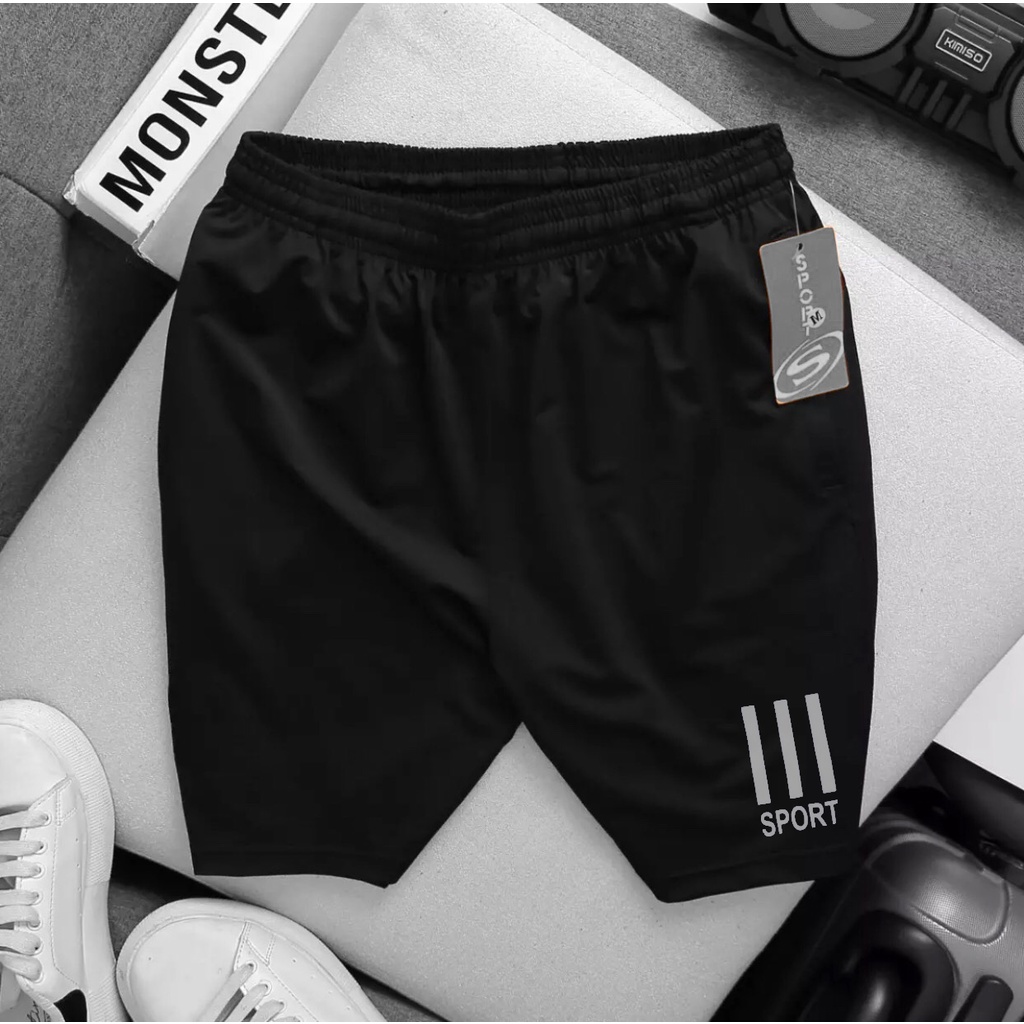 Quần Đùi Nam Mặc Nhà Sport Thể Thao Nam Cao Cấp Vải Siêu Mềm Mịn Co Giãn tốt form năng động shop thể thao Kute