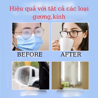 Khăn lau kính Nano hộp 100 miếng - giấy chống mờ sương, hơi nước, mồ hôi, chống nhờn #A172