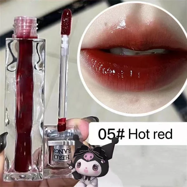 [Hàng Mới Về]HERORANGE® Son Bóng Lấp Lánh Nuôi Dưỡng Môi Lâu Trôi Trọng Lượng 3.5g lipstick son nội địa trung（05 Đỏ Nâu, 02 Cam Gạch）