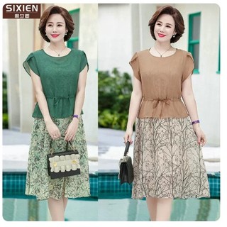 Đầm Trung Niên Hai Mảnh Cho Mẹ VH13