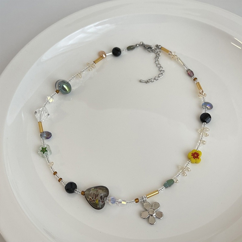 Vòng Cổ Choker Mặt Hoa Bằng Acrylic Thanh Lịch Cho Nữ